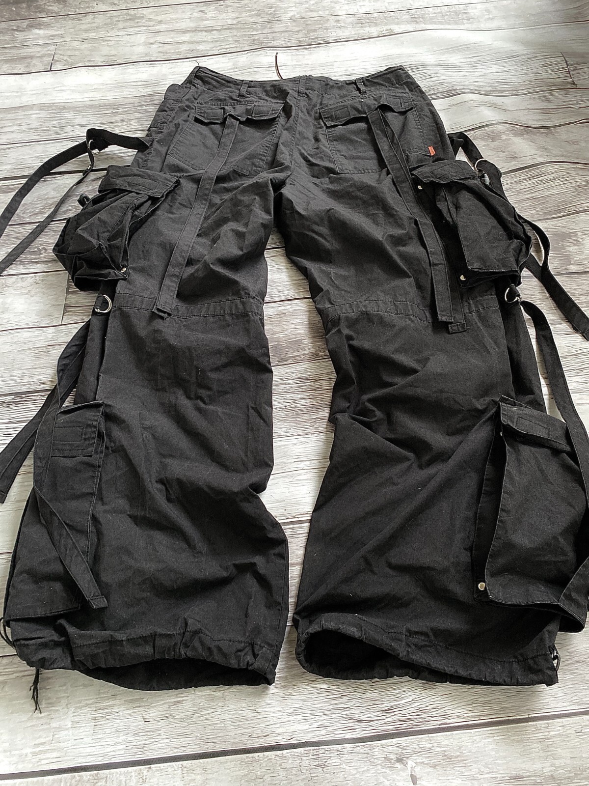 archive 00s grunge camo bondage cargo