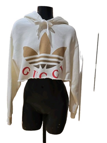 ☆ GUCCI x ADIDAS hooded sweatshirt コラボパーカー ☆ Gucci x adidas Jersey Hooded Sweatshirt White - SS23 - US