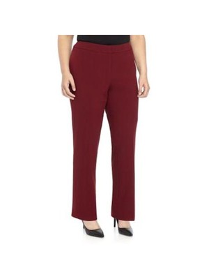 

Женские темно-бордовые широкие рабочие брюки NINE WEST Plus, Maroon, 10690148