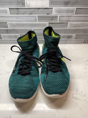 Nike men's Lunarepic Flyknit Lunarlon sneakers size 10.5 Blue (818676-009)