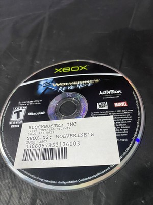 X2: Wolverine's Revenge (Microsoft Xbox, 2003) Disc Only!