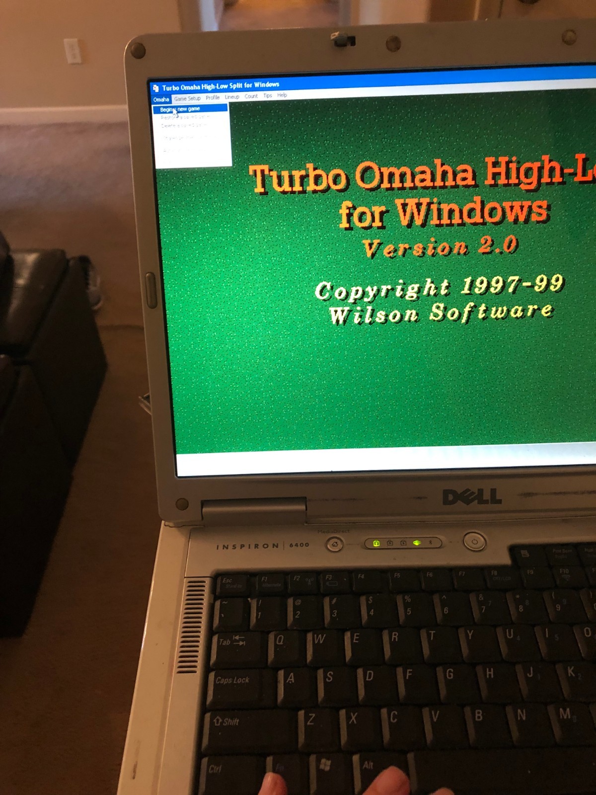 OMAHA HIGH LOW SPLIT  HOLDEM SOFTWARE for WINDOWS XP 95  98 on 4 diskettes