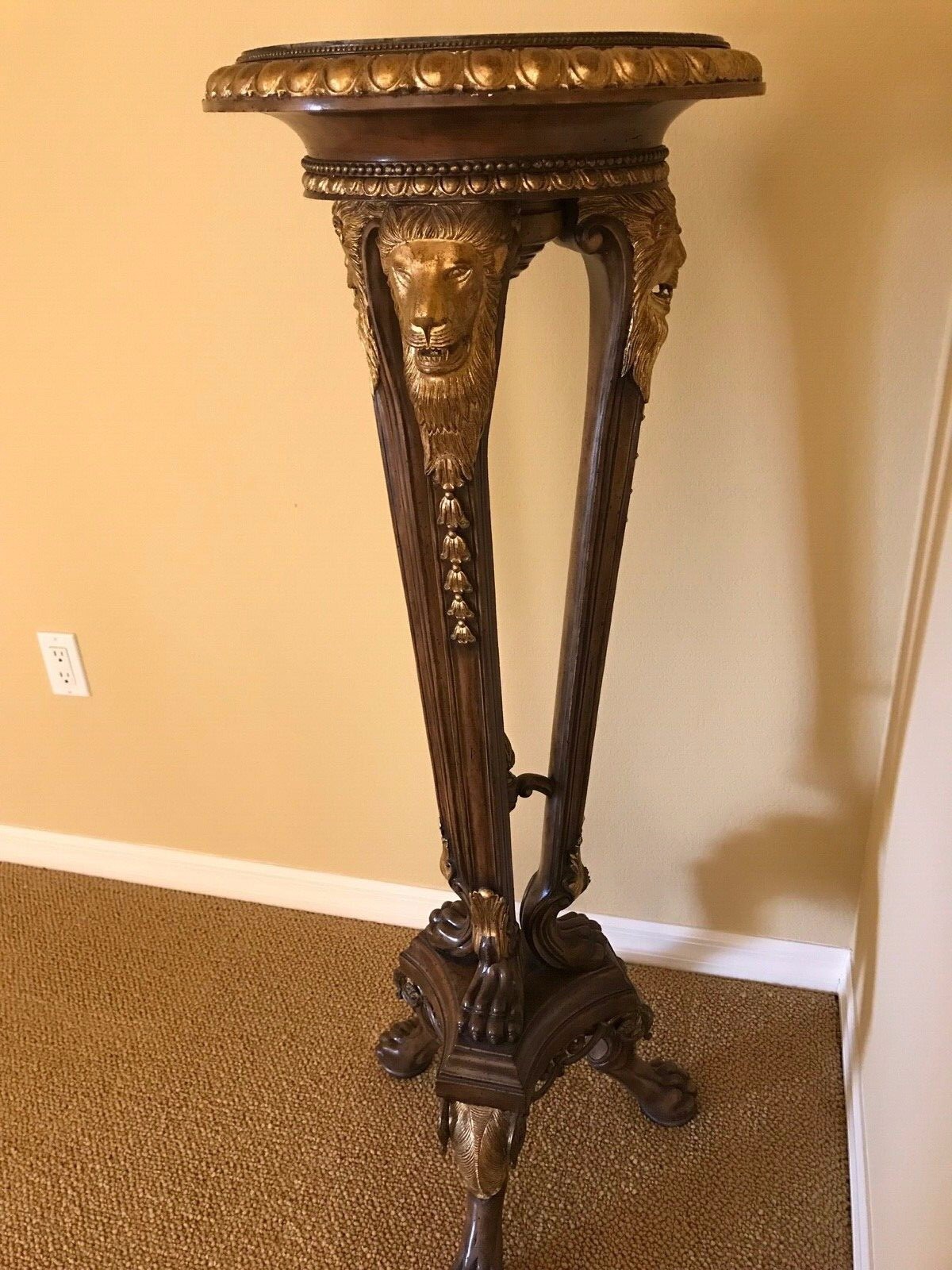 Maitland Smith lion plant stand