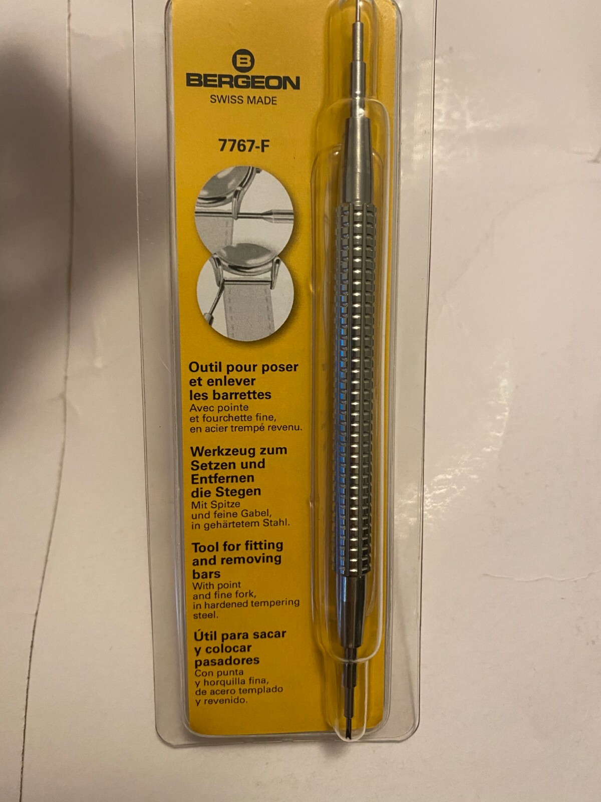 Bergeon 7767-F Springbar Swiss Spring Bar and Watch Band Tool CHEAPEST ...