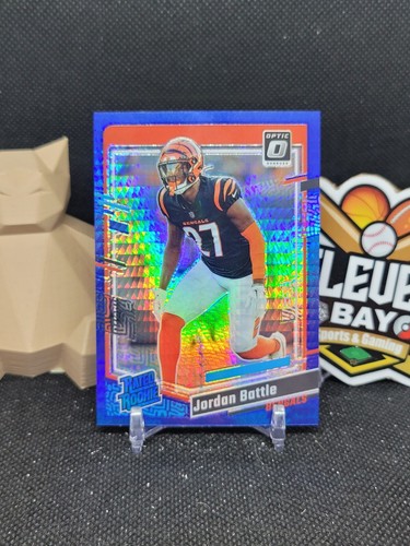 Jordan Battle 2023 Donruss Optic Rated Rookie Blue Hyper