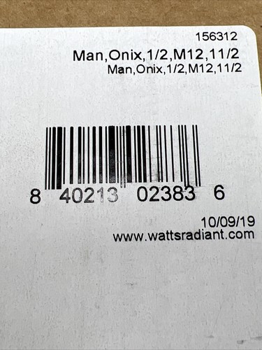 Watts Radiant Heat Manifold Copper 12 Port