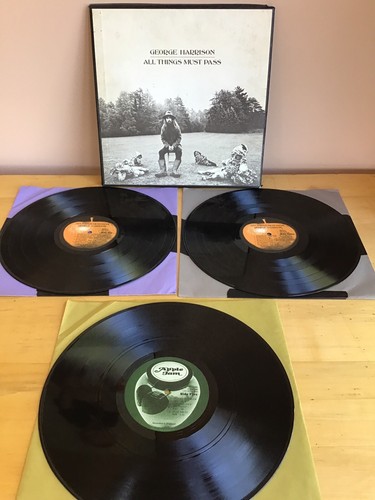 George Harrison All Things Must Pass 3 LP Box Vinyl Record