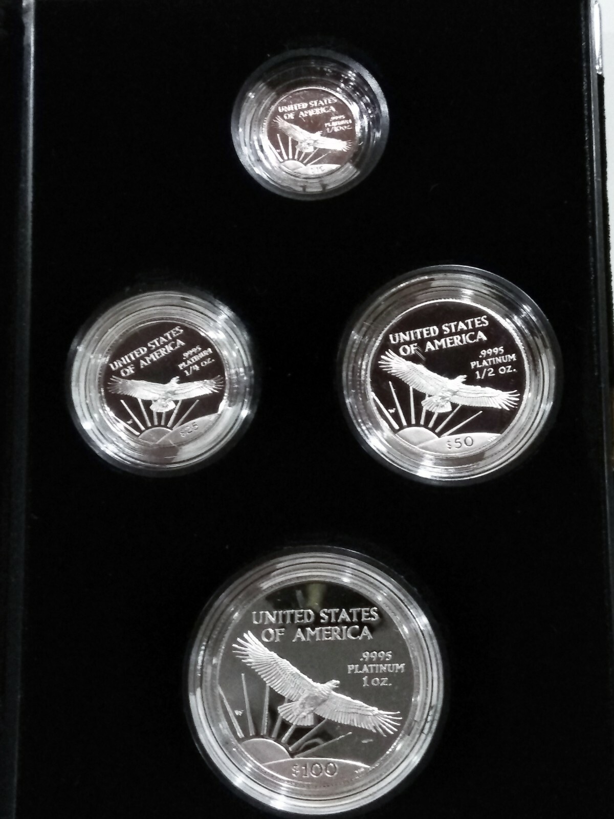 1997 Platinum * Inaugural * American Eagle Proof 4-Coin  Set First year of issue