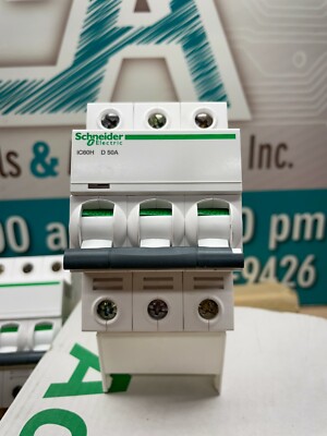 A9F55350 Acti9 iC60H 3P 50A D Miniature Circuit Breaker Schneider Electric NEW
