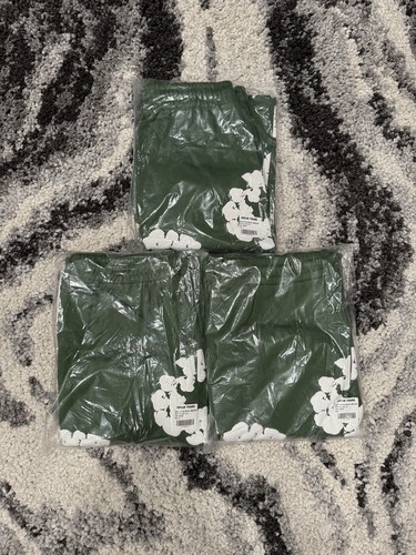 Pre-owned Denim Tears Size Large- Green  The Cotton Wreath Hoodie And Sweatpants Set
