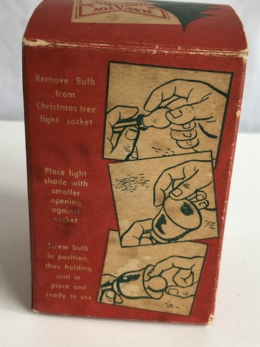 Vintage Empire Plastics - 2 Bell Christmas Light Covers Shades Original Box