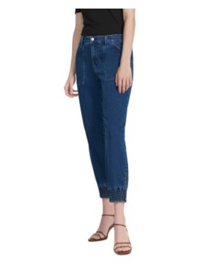 

J BRAND Женские синие эластичные брюки-джоггеры с карманами и манжетами на молнии, Синий, JB003326