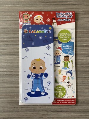 NWT CoComelon Magnetic Dress Up Doll / Character Tin !