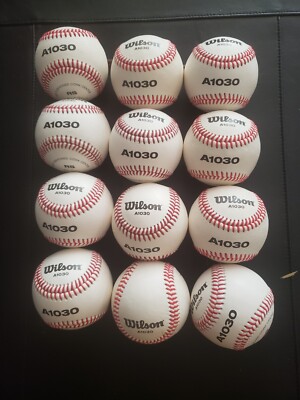 12 NEW WILSON SERIES 1030 BASEBALLS.