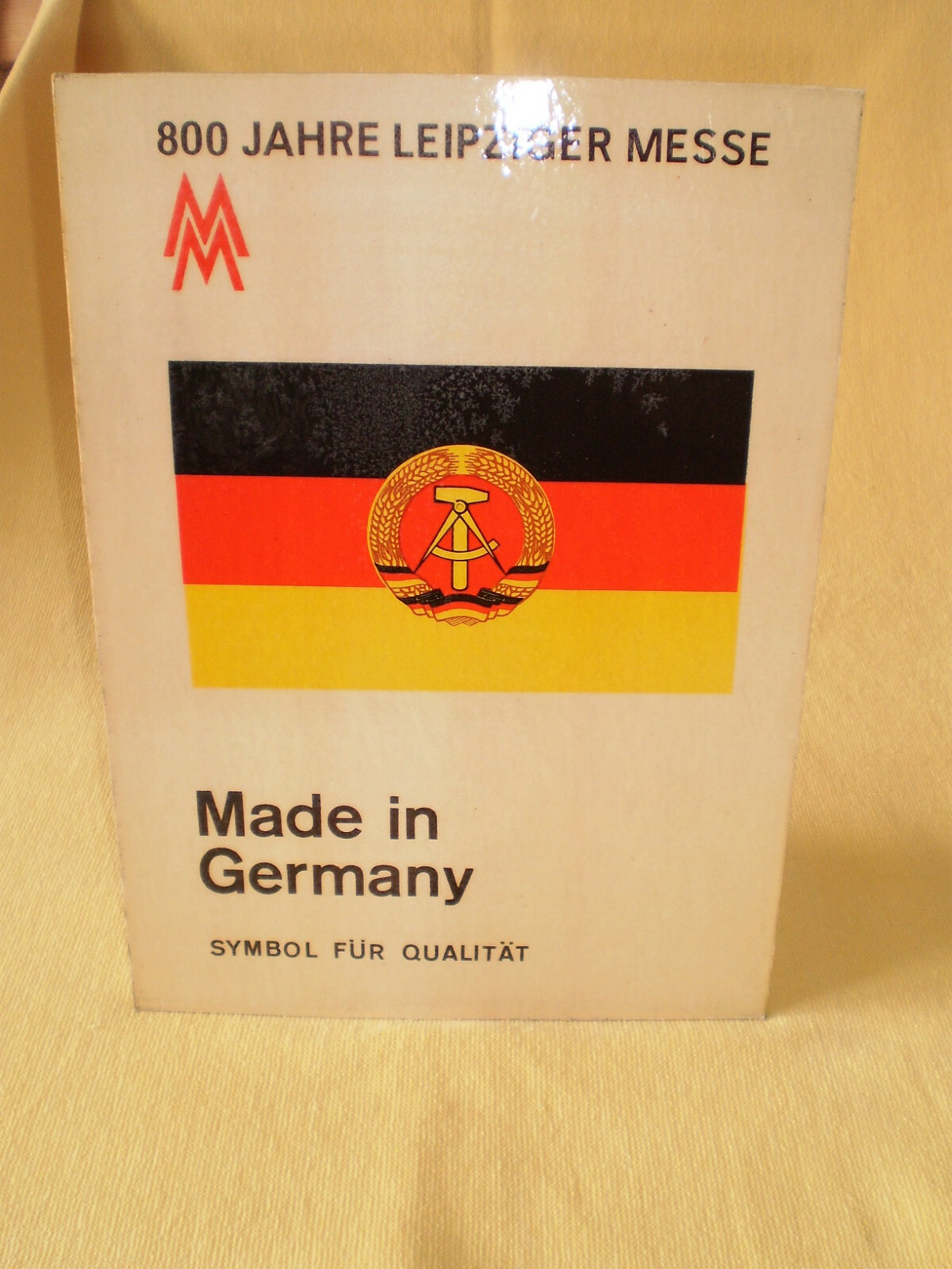 DDR 800 Jahre Leipziger Messe Werbung Schild Aufsteller 1965