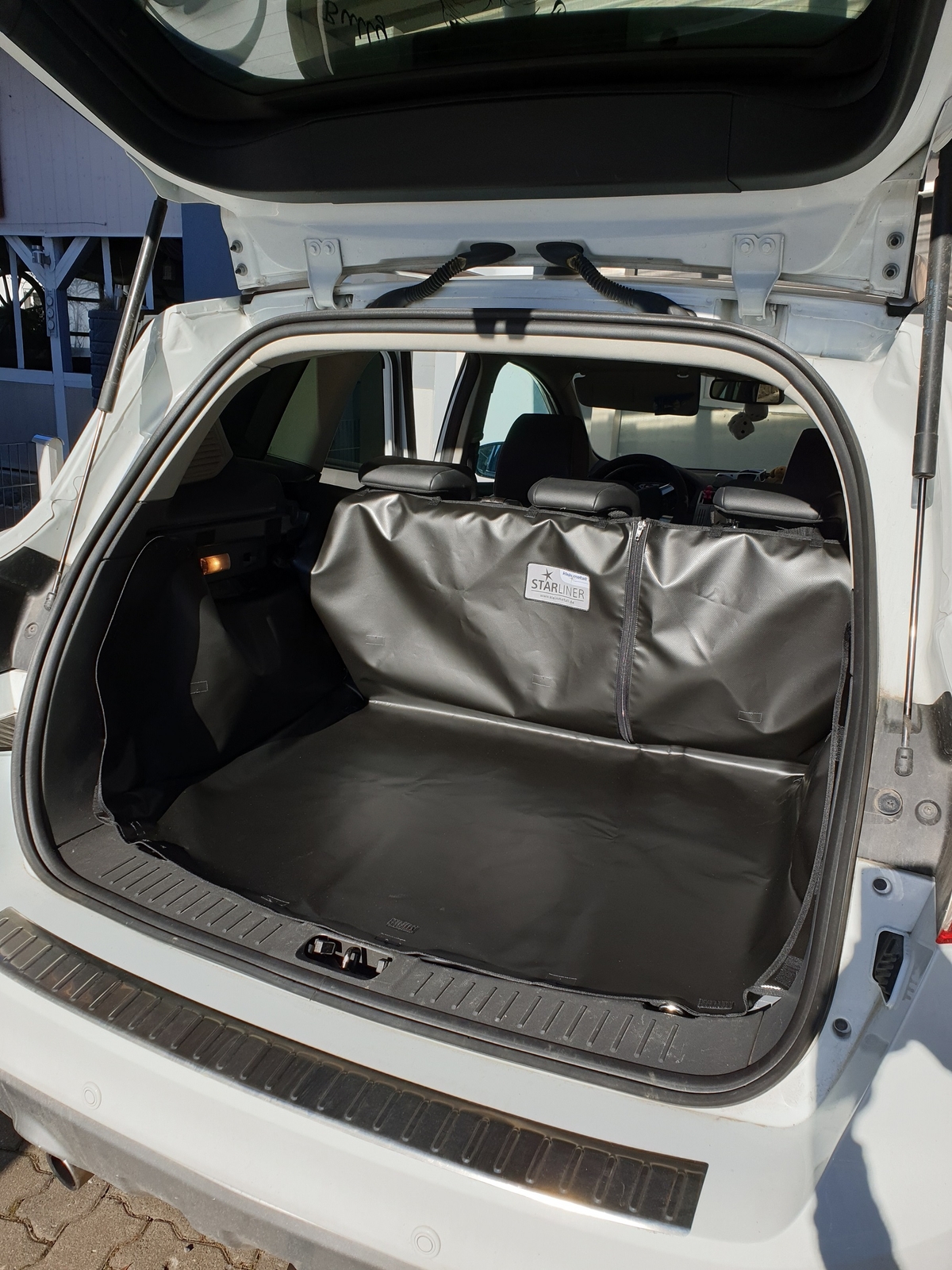 Kofferraumdecke Starliner Kofferraumwanne grau für VW Caddy Maxi Ladeboden eben,