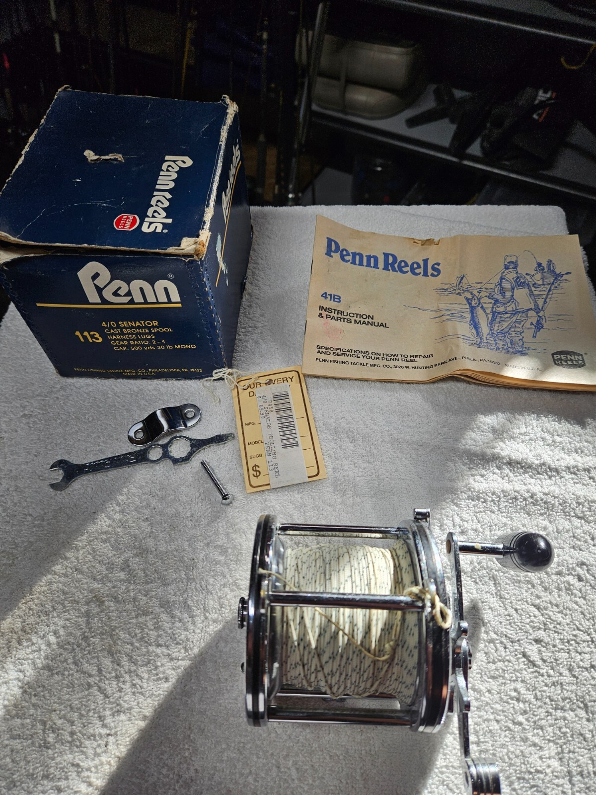Penn 4/0セネター113 PENN SENATOR 113 4/0 FISHING REEL GOOD CONDITION SERVICED