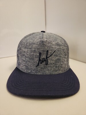 Huf Script Logo Adjustable Snapback Made In USA