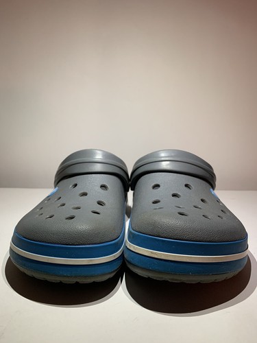 Crocs Crocband Grey And Blue Unisex Clogs SlipOn Shoes