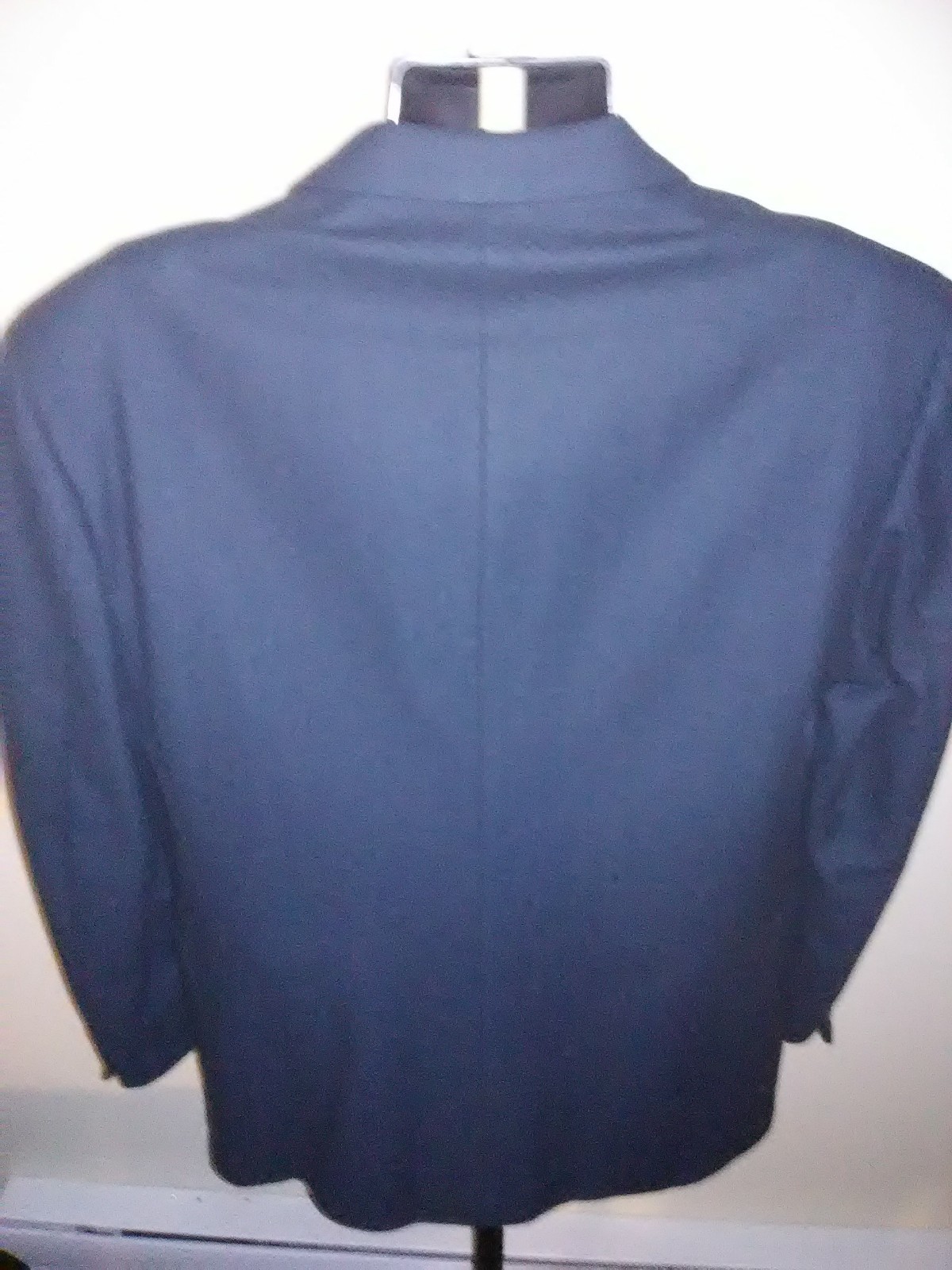 Andre Villard Paris Mens Lined Blazer Sport Coat Blue 100% Wool Size 43 Regular