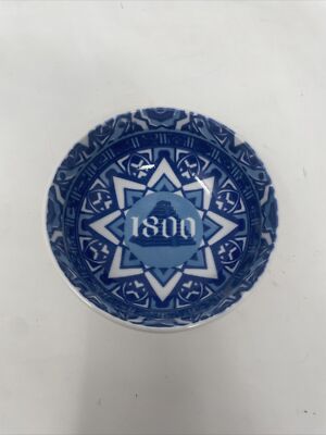 ONE NEW 1800 Tequila Limited Edition Collectible Blue Salsa Guacamole Bowl Dish