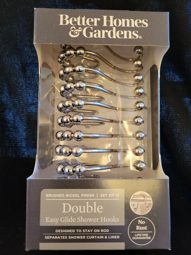 Double Easy Glide Shower Hooks New