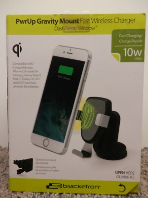 Bracketron BT2-972-2 Car Holder/Charger for Mobile Phones Silver/Black