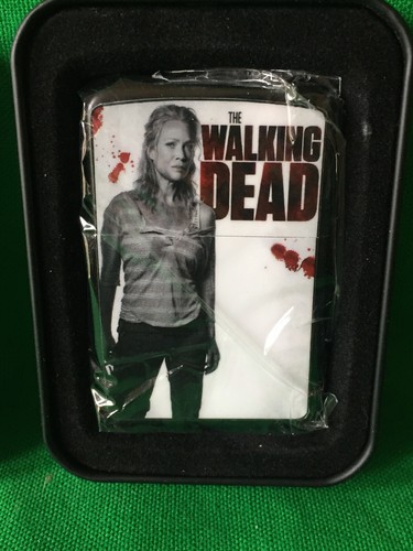 The Walking Dead Flip Top Lighter Brushed  Vinyl Image (YFL)