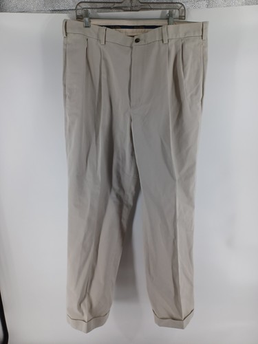 Brooks Brothers Pants Men's W37/L32 Beige Advantage Chino Elliot 100% Cotton