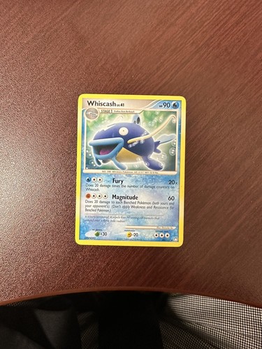 2007 Pokémon Whiscash L.V. 41. HP90 No. 340 Whiskers Pokemon