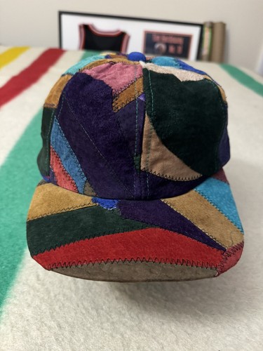 Vintage 60s 70s 80s Suede Patchwork Handmade Hippie Crazy