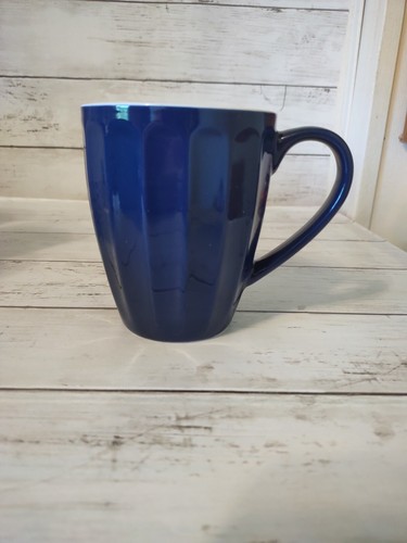 Navy Blue Porcelain Coffee Mug by Sweese 16 Oz