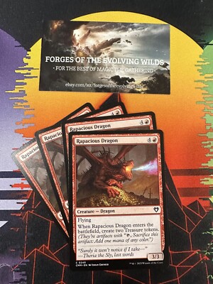 Rapacious Dragon x4 4x 4 - MTG - CMM - Commander Masters
