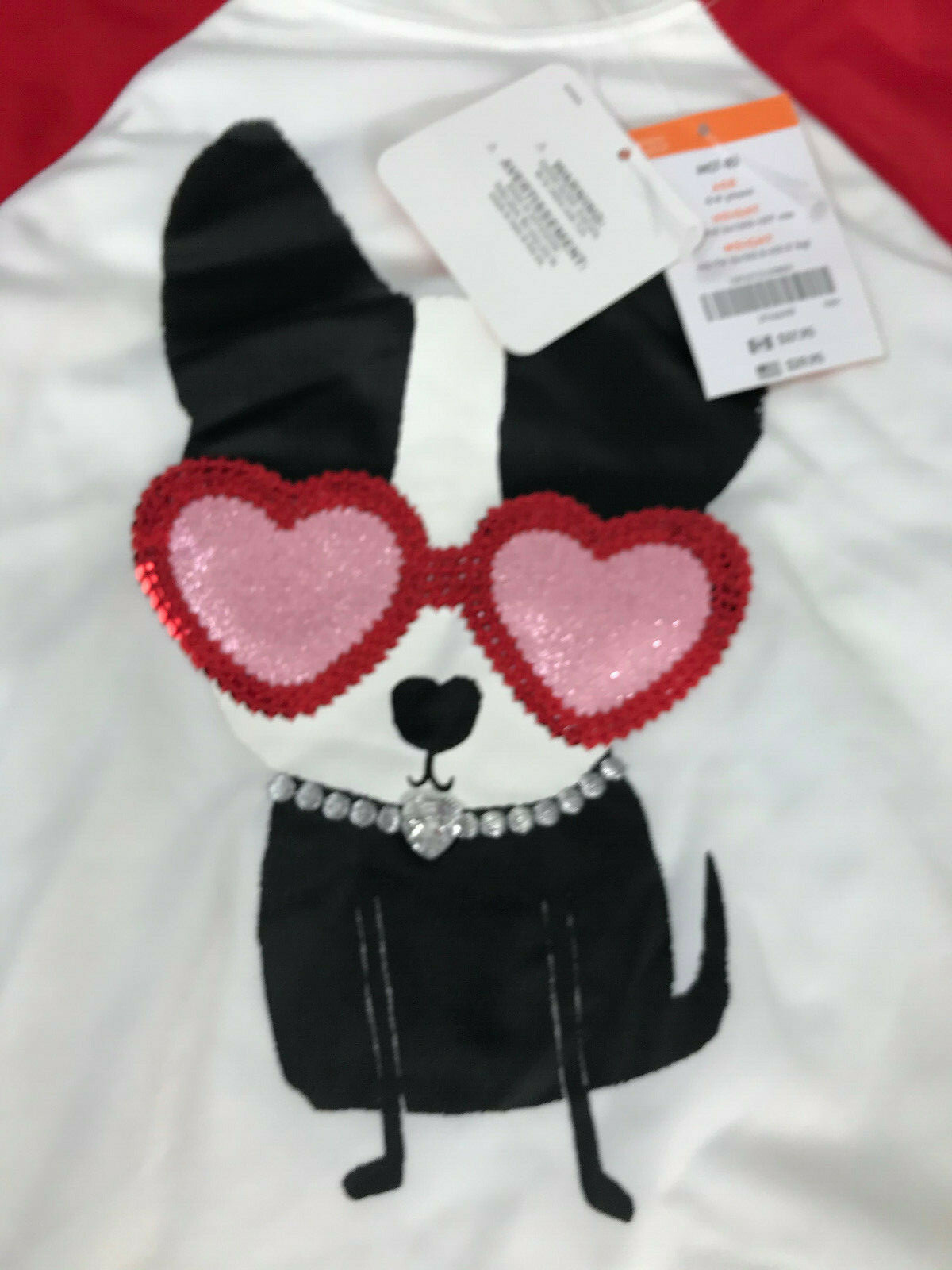 NWT Gymboree Girls 7 8 Love Dog Rash Guard Swimsuit Set Puppy Hearts Rhinestones