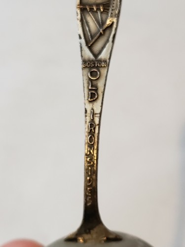 Vintage Boston Old Ironsides Souvenir Bell Silver 3 3/4