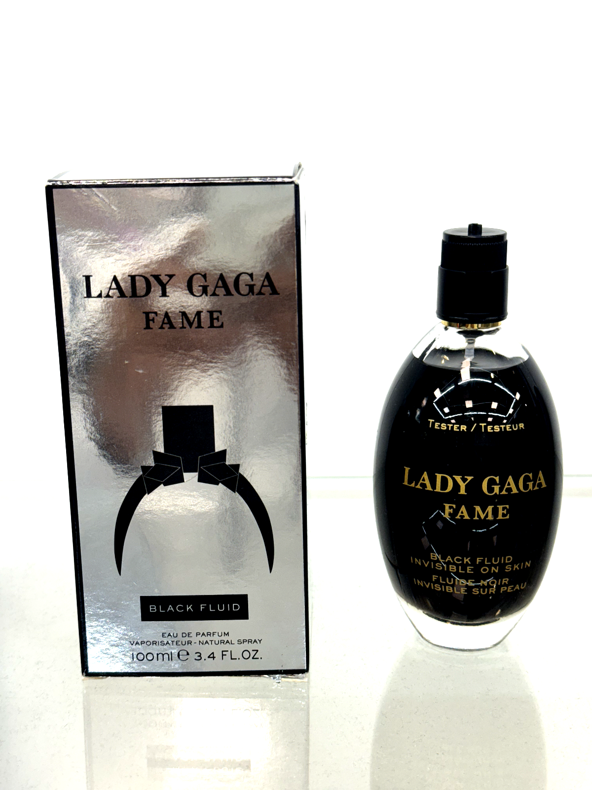 Lady Gaga Fame Black Fluid Women Perfume EDP Spray 3.4oz