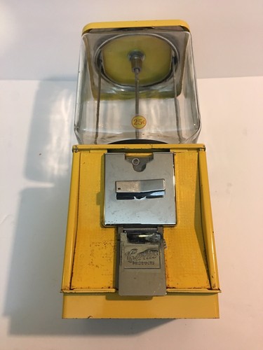 Vintage Curtis 25¢ Gumball Candy/Peanut Vending Machines (Lot of 2)