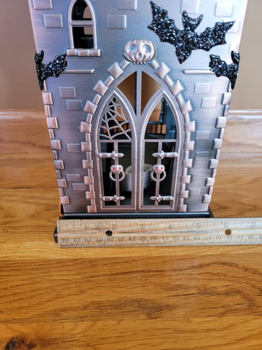 Bath & Body Works Halloween Haunted House Metal Luminary Candle Holder 3 Wick