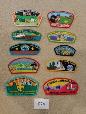 2001 National Boy Scout Jamboree Shoulder Strip Patch Hill JSP BSA CSP LOT 074