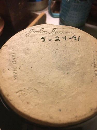 John Garrou Old Fort NC Art Pottery Pitcher 1991 Excellent Condition!