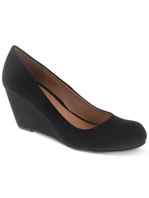 

CL BY LAUNDRY Женские черные туфли без шнуровки Comfort Nima на танкетке, Черный, NIMA SUPER SUEDE