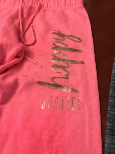 2 PAIRS GIRL'S JUSTICE BRAND JOGGER PANTS SIZE 10
