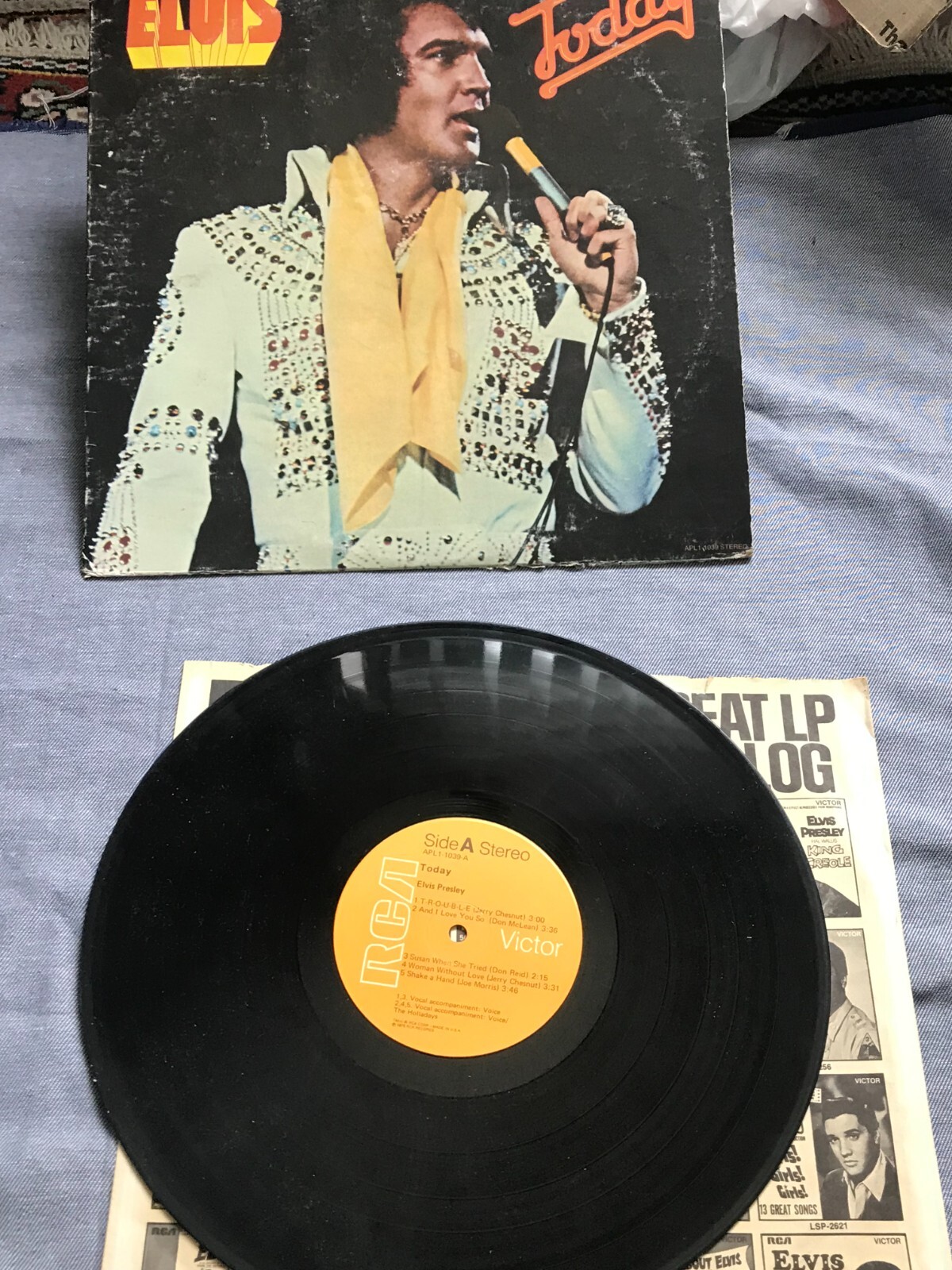 Elvis (Presley): Today LP Vinyl RCA Records APL1-1039 1976