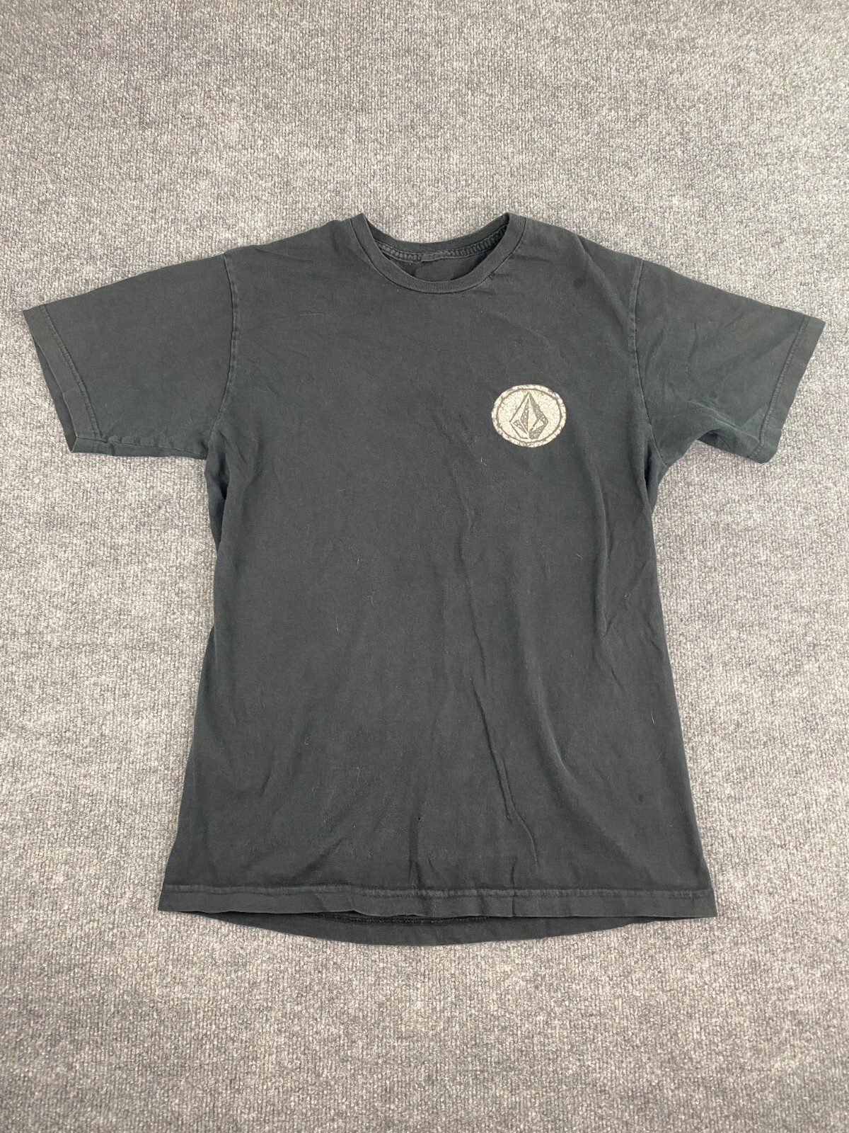 VOLCOM■Pigment Dying Stone Overfit T-shirt■送料込 Volcom Stone AGE T Shirt Men's Medium Black Short Sleeve