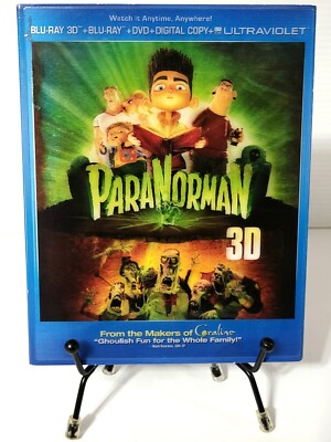 ParaNorman 3D Blu-ray, DVD with Lenticular Slipcover by Laika (Universal, 2012)