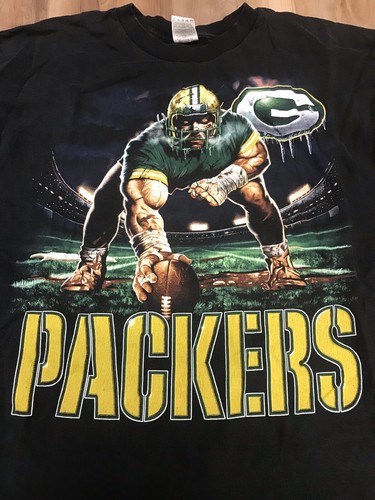 【希少】vintage NFL Green Bay Packers シャツ Vintage Green Bay Packers NFL T-Shirt - TokoPyramid