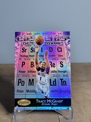 2001 Bowman's Best Elements of the Game Tracy McGrady Orlando Magic #EG6 NM-MT 