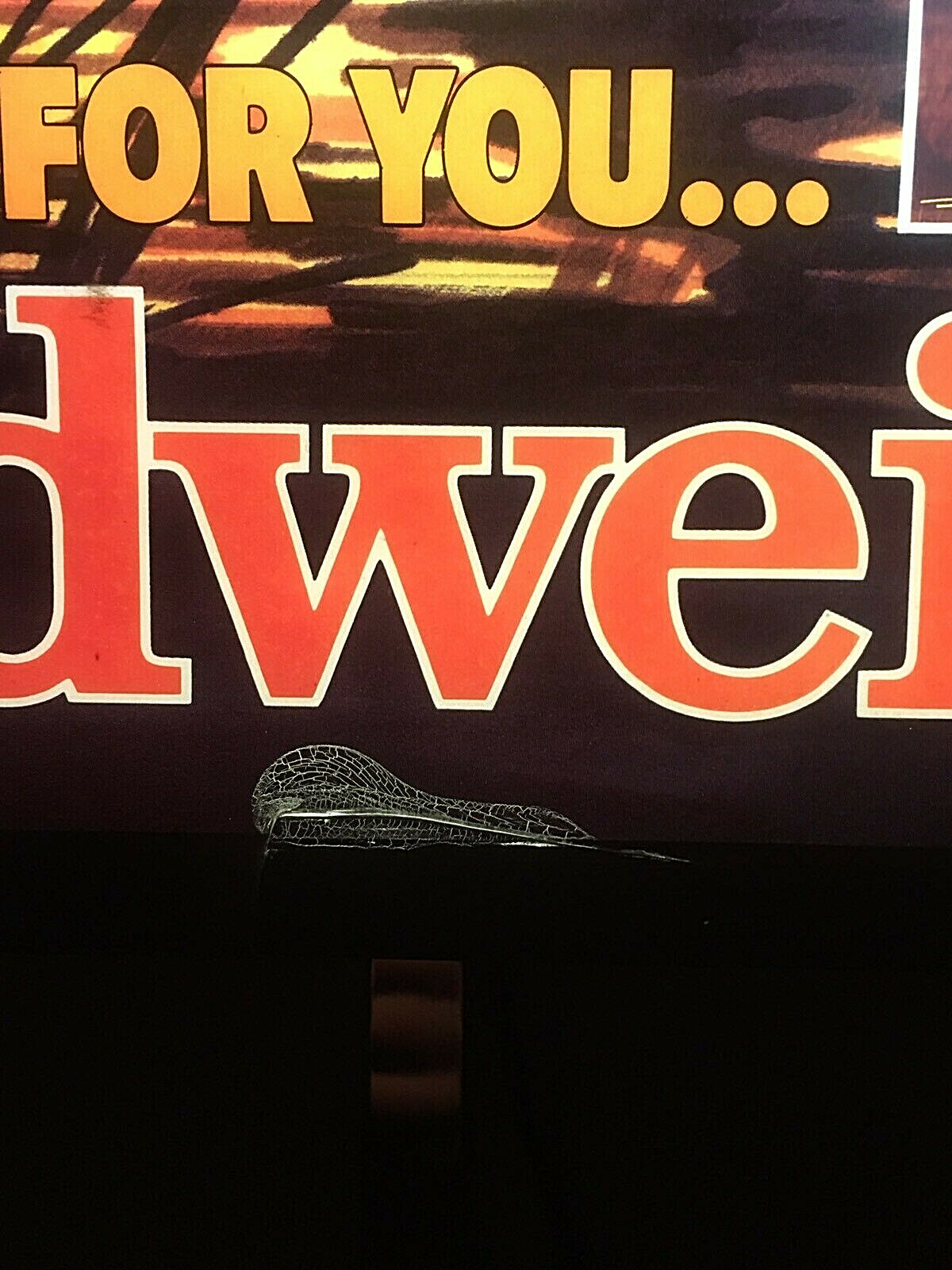 VINTAGE BUDWEISER LIGHTED BEER SIGN FISHING BOAT SUNSET Bar Man Cave Tavern