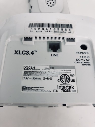 Clarity XLC3.4 Amplified Cordless Speakerphone w/Talking Caller ID