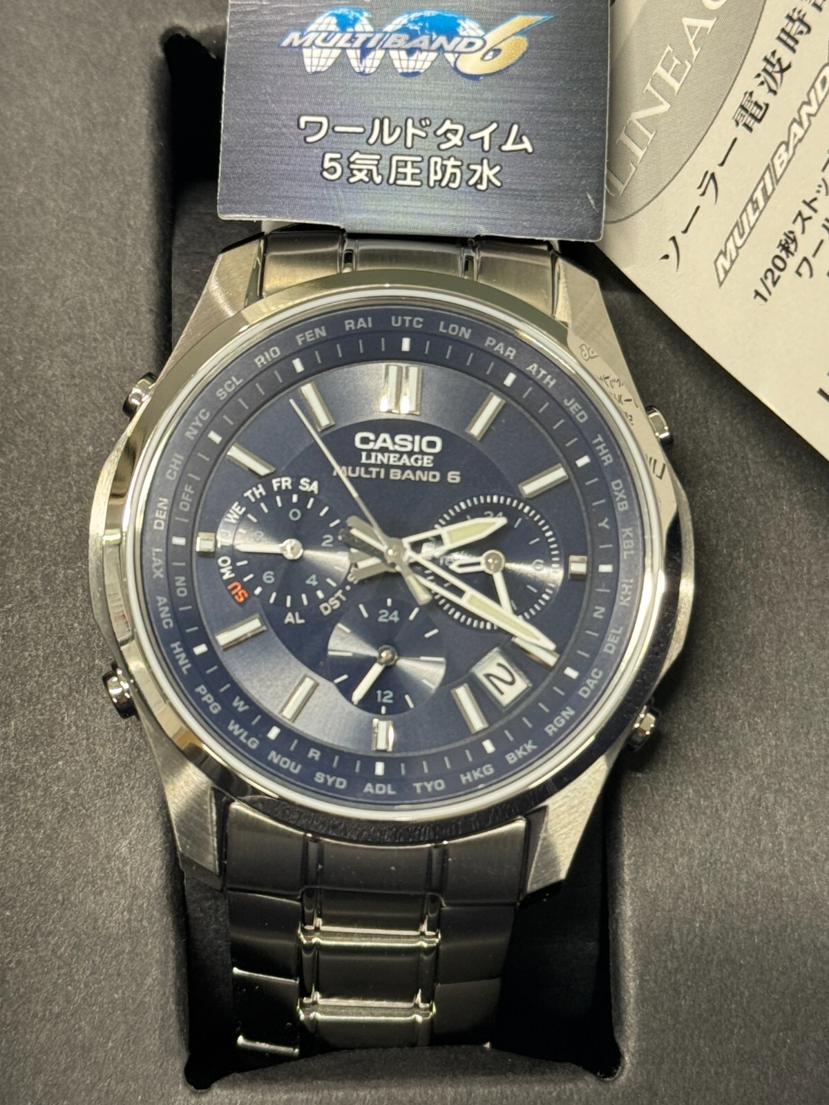 稼働 CASIO LINEAGE 腕時計 電波ソーラーLIW-M100 1248 稼働 CASIO LINEAGE 腕時計 電波ソーラーLIW-M100 1248 - メルカリ